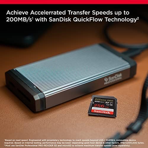SANDISK 256GB Extreme PRO SDXC UHS-I Memory Card - C10